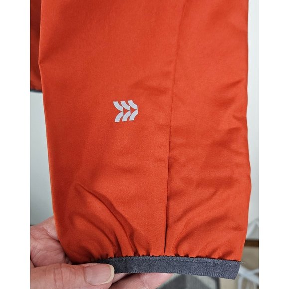 All In Motion Men Jacket Size Small Lightweight Water Repellent Rust/Orange Zip - Picture 4 of 12